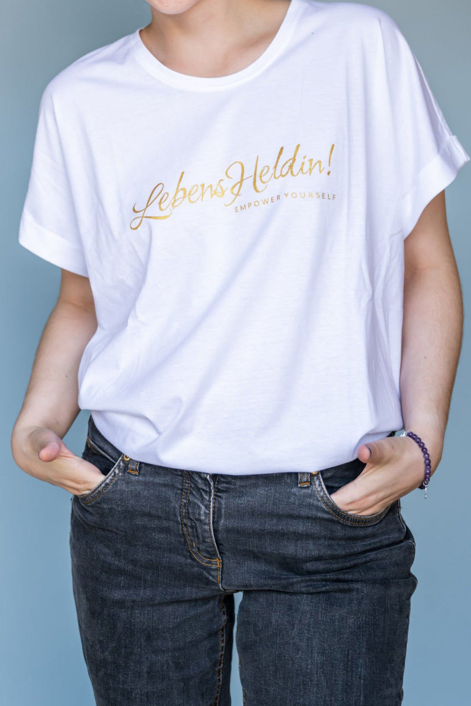 T-Shirt für LebensHeldinnen! in weiss