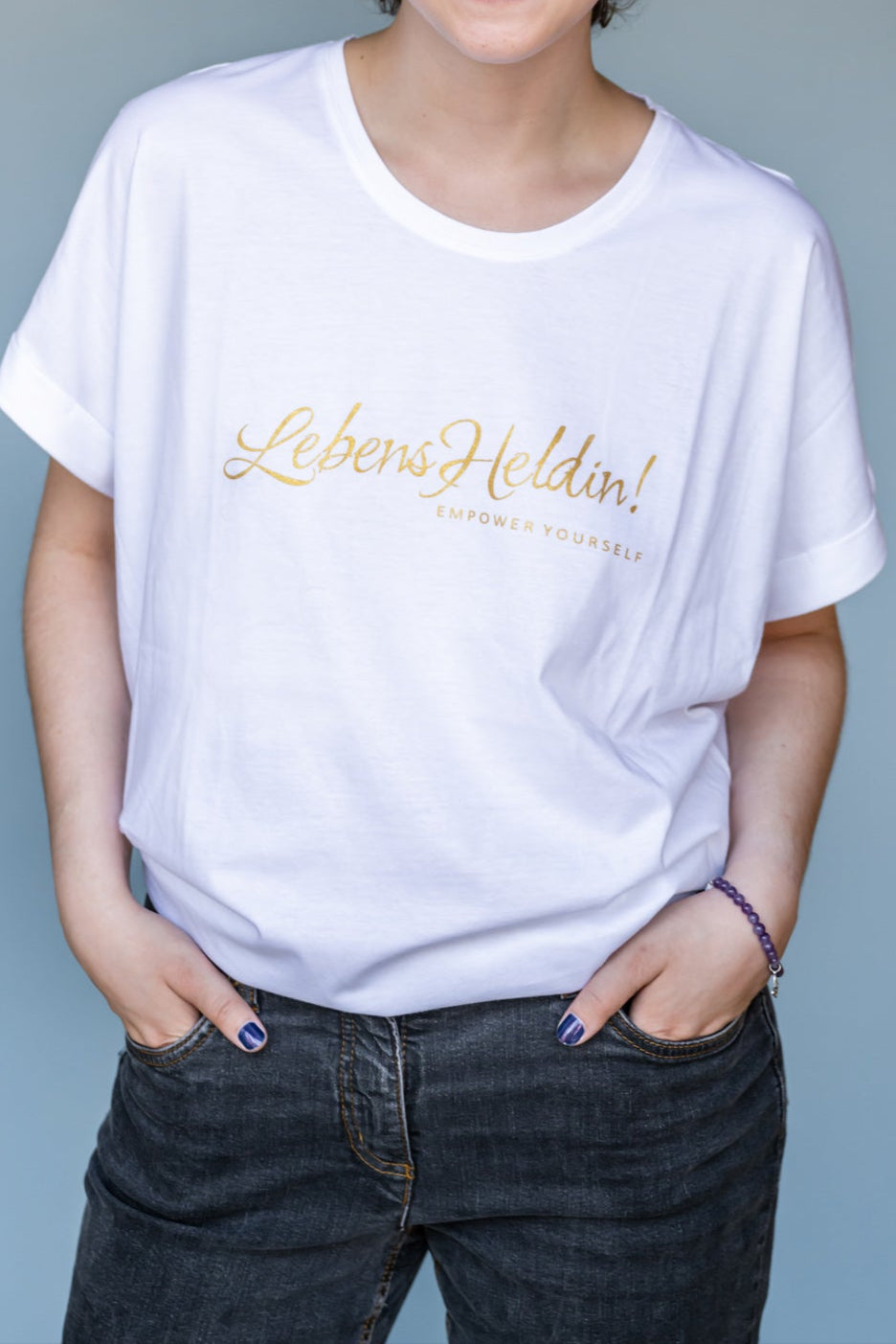 T-Shirt für LebensHeldinnen! in weiss