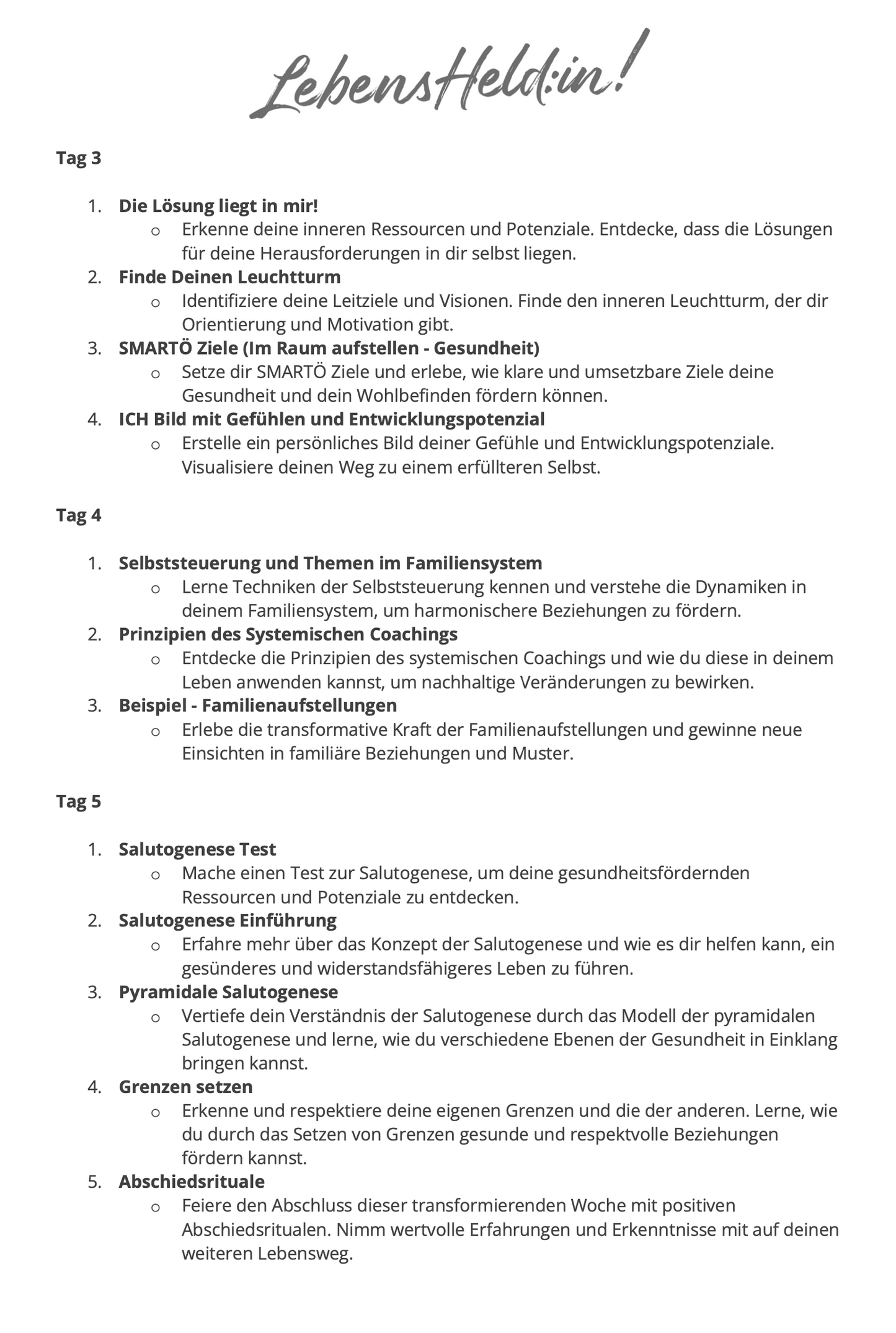 LebensHeldin! Retreat mit Thomas Bach 28.10. - 01.11.2026