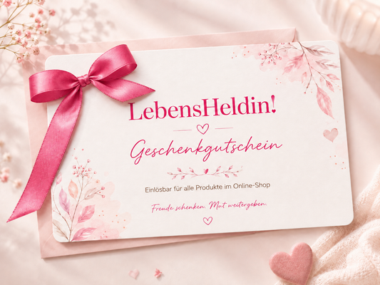 LebensHeldin! Geschenkgutschein – Freude schenken, die von Herzen kommt 💗