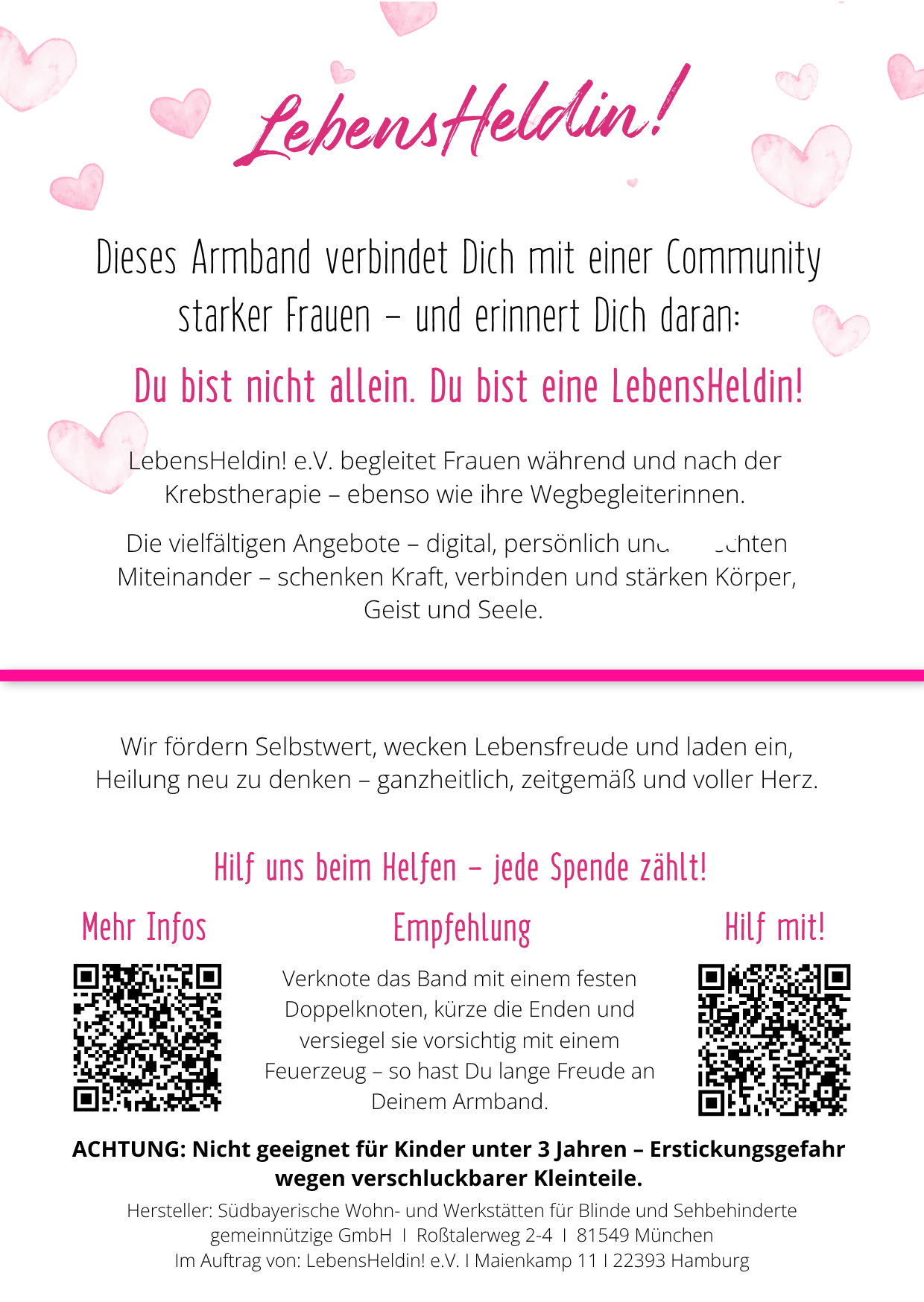 Mutmach-Armband NEU